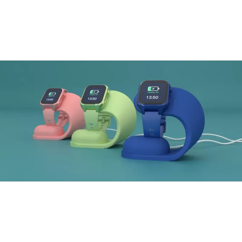 Latausteline Stelio ST-CHS01-PK Junior pinkki – USB-lataustelakka puhelimille ja tableteille, yksi portti, kompakti