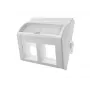 Adapteri 45x45 2xRJ45 konveksi kulma Alantec OS022 — 2-porttinen RJ45 kulma-adapteri