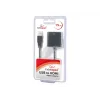 USB-näytönohjainadapteri GEMBIRD A-USB3-HDMI-02, HDMI-lähtö, jopa 1920x1080, musta, 36 g
