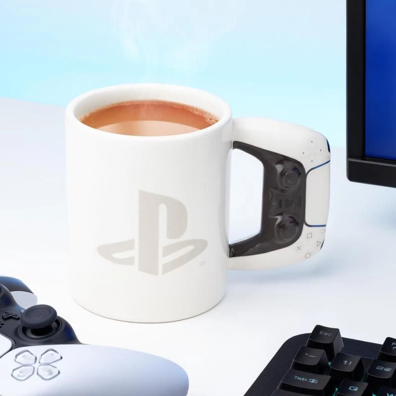 Muki Paladone PlayStation PS5 muotoinen valkoinen 0,48 L yksittäin