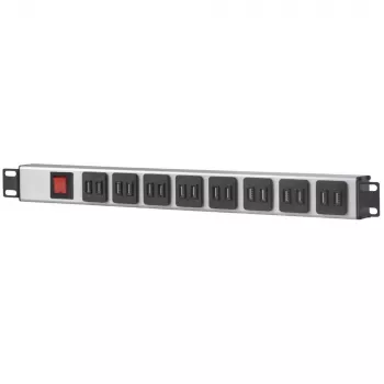 Intellinet 19 tuuman rack-asennettava 16-porttinen USB-A-virranjakoyksikkö (CEE 7/7), ylikuormitussuojatulla virtakytkimellä, max. 2,1 A per moduuli, 2 m virtajohto (Euro 2-napainen pistoke)