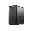 PC Midi Tower Cooler Master MasterFrame 500 Mesh — musta läpinäkyvällä sivulla, tukee ATX/EATX, 2x200 mm edessä, 1x120 mm takana