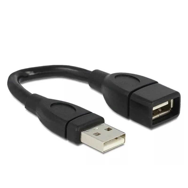 USB-kaapeli DeLOCK 15 cm USB 2.0 USB A musta