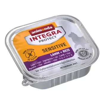 Animonda Integra Protect Sensitive lammasta ja riisiä sisältävä kissan märkäruoka 100 g