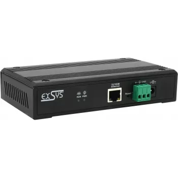Sarjaporttipalvelin Exsys EX-61004 — 4x RS232/422/485-porttia, sisältää virtalähteen