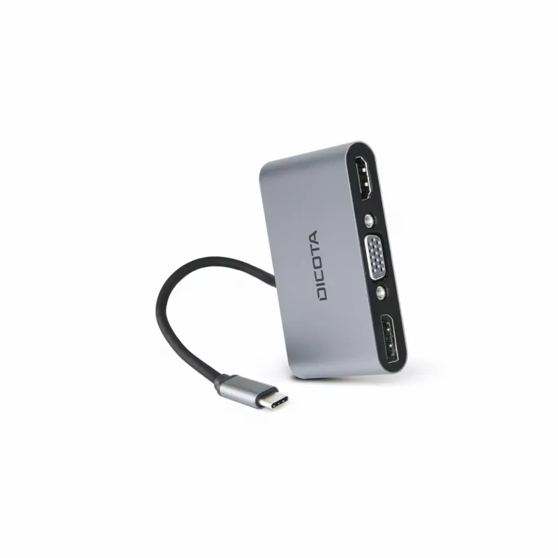 DICOTA D32064 telakointiasema tablet/älypuhelin/kannettava tietokone hopea