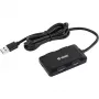 Yenkee YHB 4341BK 4-porttinen USB 3.0 -hubi Micro USB -virtaliitännällä