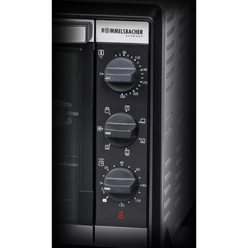 Rommelsbacher BG 1805/E pikkupaistouuni ruostumaton teräs – 42 L, 80–230 °C, 7 tilaa, varras