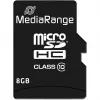 Muistikortti Micro SDHC 8GB C10/W/ADAPTER MR957 Mediarange