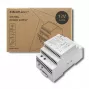 DIN-kiskovirtalähde QOLTEC 24V 2.5A 60W harmaa