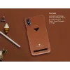 Korttipaikallinen takakuori VixFox Samsung S9 - karamellinruskea, takakansi korttipaikalla