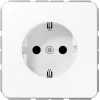 JUNG CD 1520 BFKI WW Schuko-pistorasia, Type F, murtumaton, alppivalkoinen