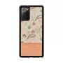 Puhelinkotelo Man and Wood Samsung Galaxy Note 20 — vaaleanpunainen kukka mustalla