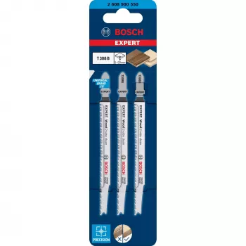 Bosch 2 608 900 550 pistosaha-/kuviosaha-/puukkosahanterä pistosahanterä hiiliteräs (HCS) 3 kpl