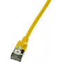 LogiLink ohut U/FTP-verkkokaapeli 3 m Cat6a U/FTP (STP) keltainen (CQ9067S)