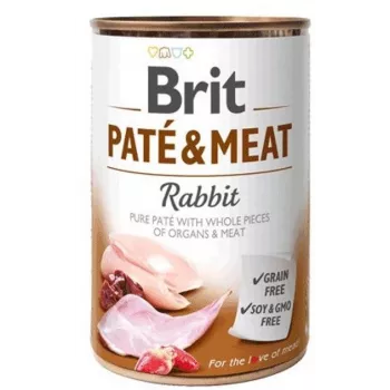 Brit Paté & Meat with Rabbit märkäruoka koirille 400 g