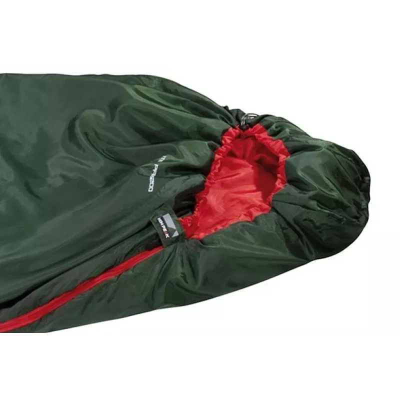 High Peak Lite Pak 1200 makuupussi polyesteri vihreä, punainen 23263