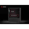 PC-kotelo SAVIO Noctis Flow RGB — Cube, ATX/Mini-ITX, 3x 120 mm etutuulettimet, karkaistu lasisivupaneeli, max. GPU 35 cm