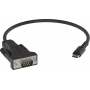 Vision Professional - Sirius-sovitin - 24-pin USB-C (M) DB-9 (M) - musta