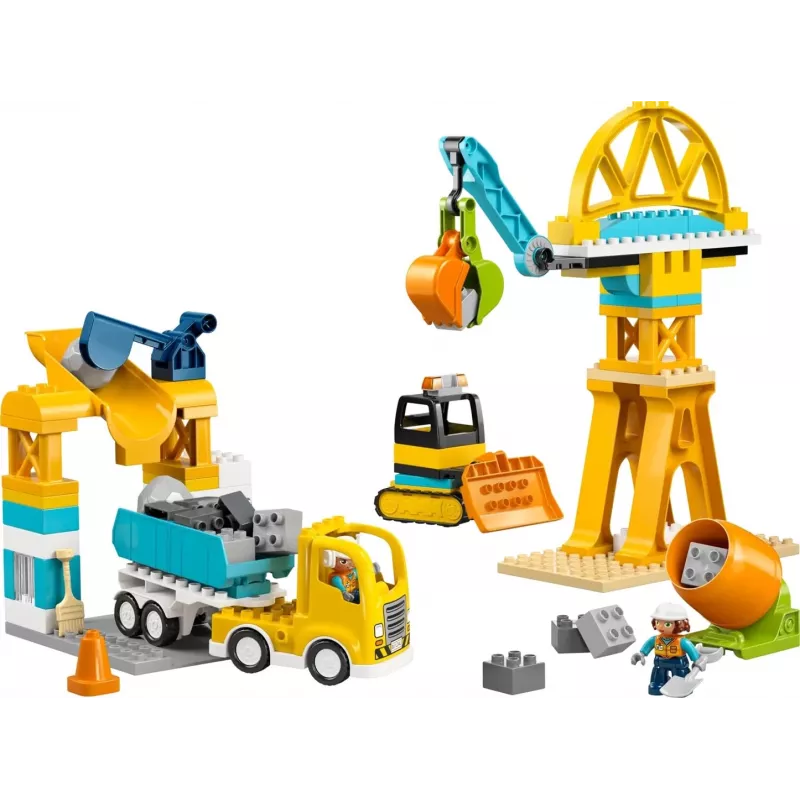 LEGO DUPLO 10476 3-in-1 Rakennustyömaa ja ajoneuvot