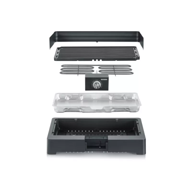 Severin PG8567 pöytägrilli sähkö musta 2200 W (PG8567)