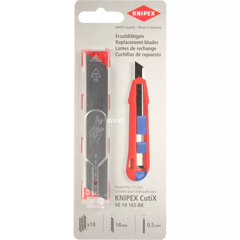 Knipex CutiX vaihtoterät 90 10 165 E02, 10 kpl