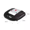 ELDOM Sandwich RUDDY, 750 W, graniittilevyt