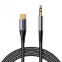 Audiokaapeli Joyroom SY-A07 3,5 mm USB-C, 1,2 m, musta