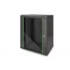 DIGITUS Dynamic Basic DN-19 16-U-EC-SW - kaappi - verkkokaappi - seinäasennukseen - RAL 9005 - 16U - 48,3 cm (19