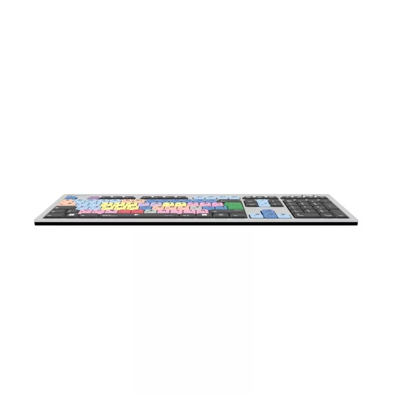 Logickeyboard LKB-MCOM4-AJPU-FR näppäimistö USB AZERTY ranska hopea (LKB-MCOM4-AJPU-FR)