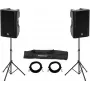 Aktiivinen kaiutinsarja Omnitronic XKB-215A — 2×15 tuuman elementti, 2000W huipputeho