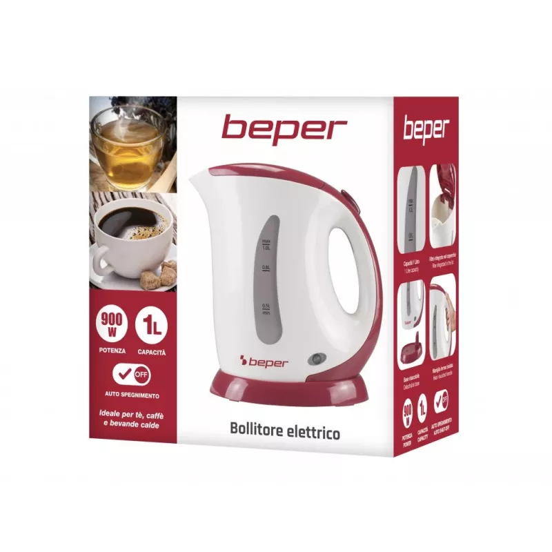 Beper BB.050 -vedenkeitin 1L 2200W valkoinen