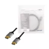 LogiLink CHA0101 HDMI-AV-kaapeli musta-harmaa 2 m HDMI-HDMI-urosliitin
