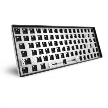 Sharkoon SKILLER SGK50 S3 Barebone -pelinäppäimistö - täysin mukautettava pelinäppäimistö 75% asettelulla, Hot-Swap, RGB-valaistus, QWERTZ-asettelu
