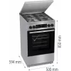 Gorenje GKS5C71XF vapaasti seisova liesi ja uuni hopea