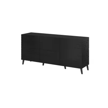 Lipasto cama meble Nova 155x40x72 cm musta matta, MDF-runko 16 mm, ovi 18 mm