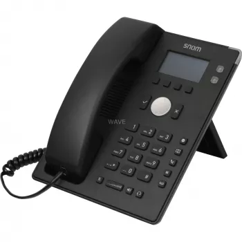snom D120 - VoIP-puhelin - kolmen osapuolen neuvottelu - SIP - 2 kaapelia - musta (4361)