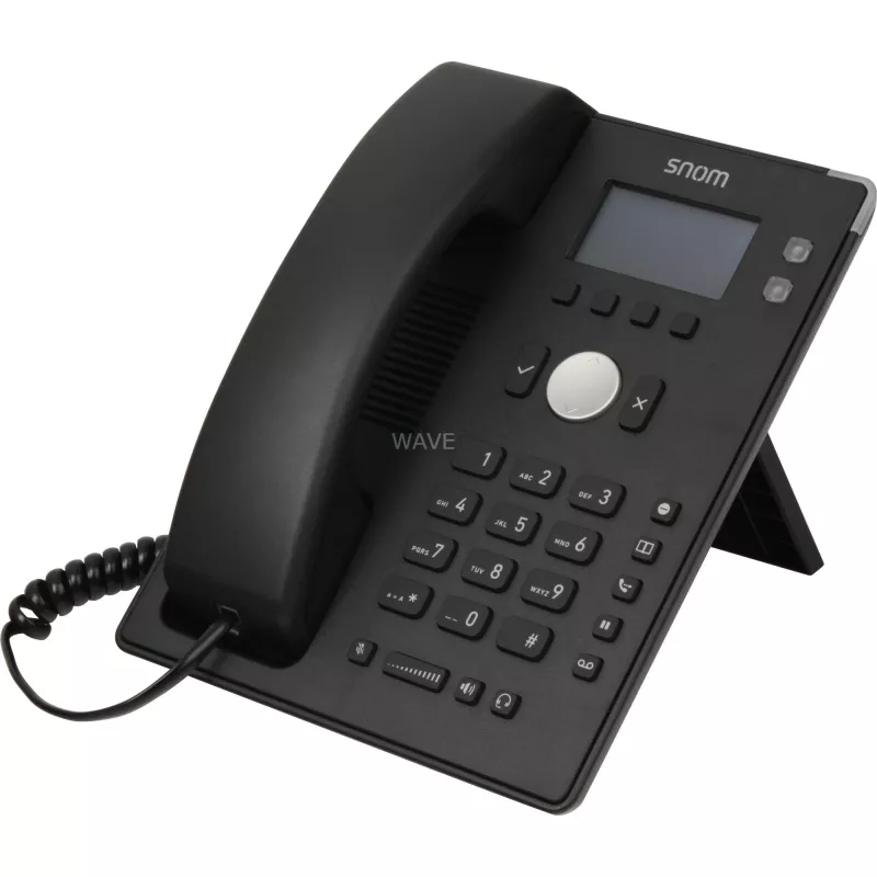 snom D120 - VoIP-puhelin - kolmen osapuolen neuvottelu - SIP - 2 kaapelia - musta (4361)