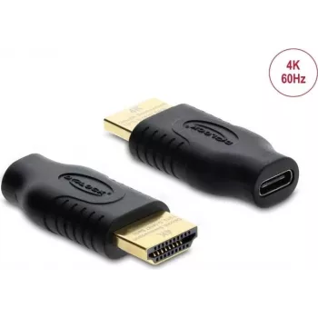 DELOCK USB-C – HDMI -adapteri (DP Alt Mode) 4K 60 Hz HDR ja HDCP