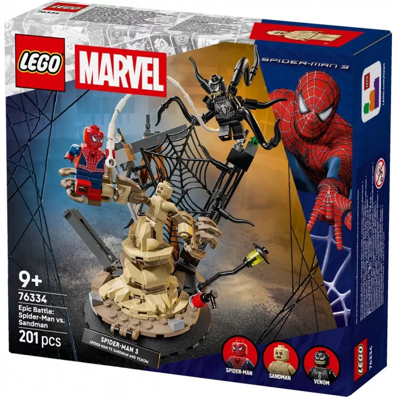 LEGO MARVEL 76334 Eeppinen taistelu: Spider-Man vastaan Sandman