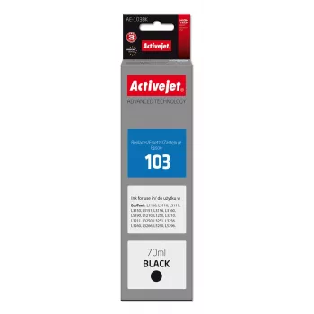 Activejet AE-103Bk muste (korvaa Epson 103 C13T00S14A; Supreme; 70 ml; 4500, musta)
