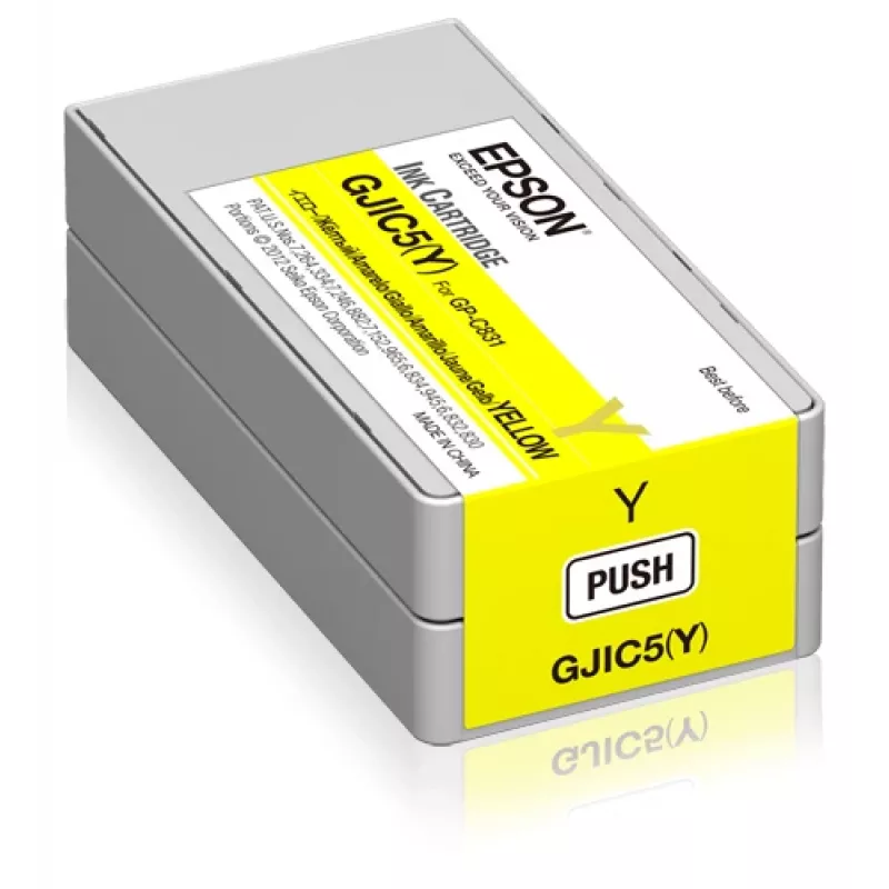 Epson GJIC5(Y): värikasetti ColorWorks C831 -tulostimelle (keltainen) (MOQ=10)