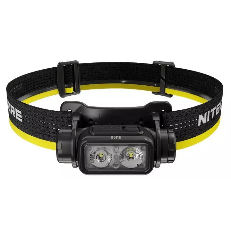 Otsalamppu Nitecore NU40 musta LED 2 lamppua IP68