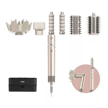 Shark FlexStyle 5-in-1 Air Styler & hiustenkuivaaja automaattisilla kihartajilla, tasoharjalla, soikealla harjalla, suutinliittimellä, diffuusorilla, säilytyspussilla, ilman lämpövaurioita
