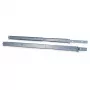 Inter-Tech - teleskooppikiskot telineeseen - harmaa - 2U - 48,3 cm (19