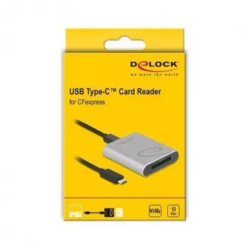 Kortinlukija DeLOCK 91751 USB 3.2 Gen 1 Type-C hopea