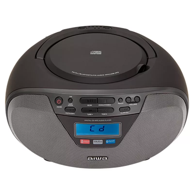 Audiomikrojärjestelmä Aiwa BBTU-400BK, CD/MP3/FM-PLL/BT-soitin (musta)