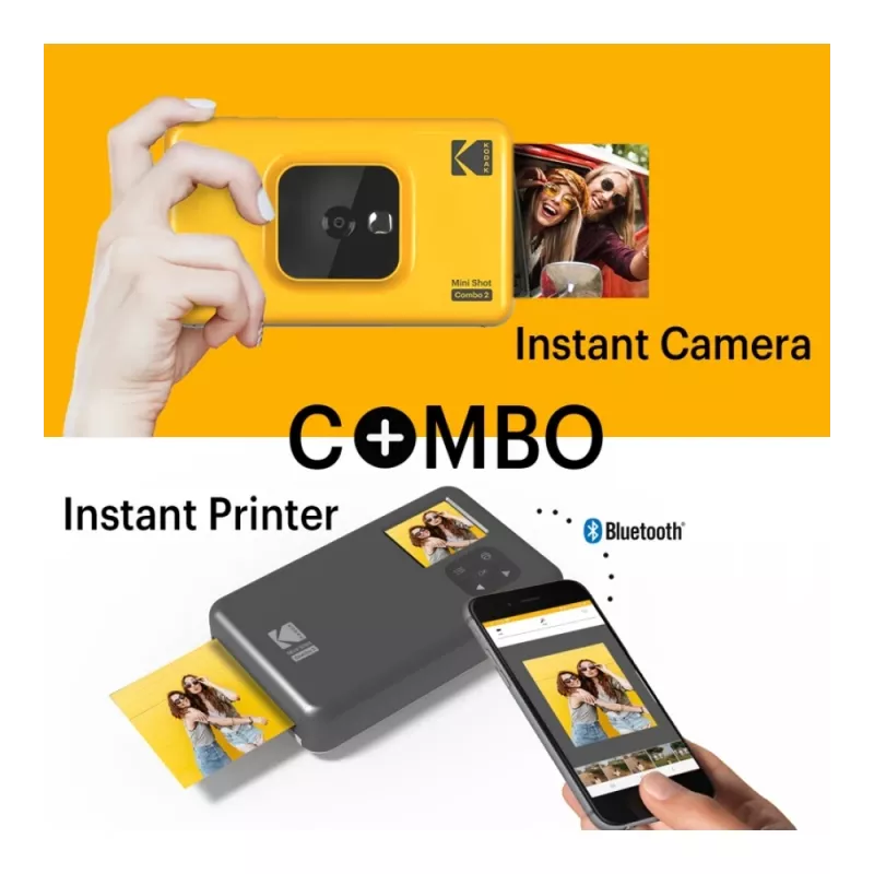 Kodak Mini Shot Combo 2 keltainen 53,4 x 86,5 mm CMOS