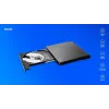 SAVIO AK-59 ulkoinen ohut CD/DVD-poltin R/RW - USB-C/USB-A, musta