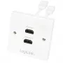 LogiLink AH0015 HDMI-seinärasia, 2 porttia, valkoinen